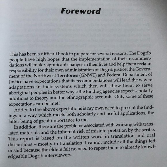 Doing Things the Right Way: Dene Traditional Justice in Lac La Martre, NWT - Picture 7 of 12